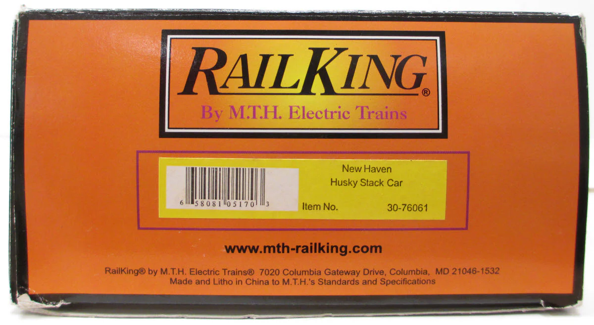 MTH 30-76061 O New Haven Husky Stack Car LN/Box - Image 6