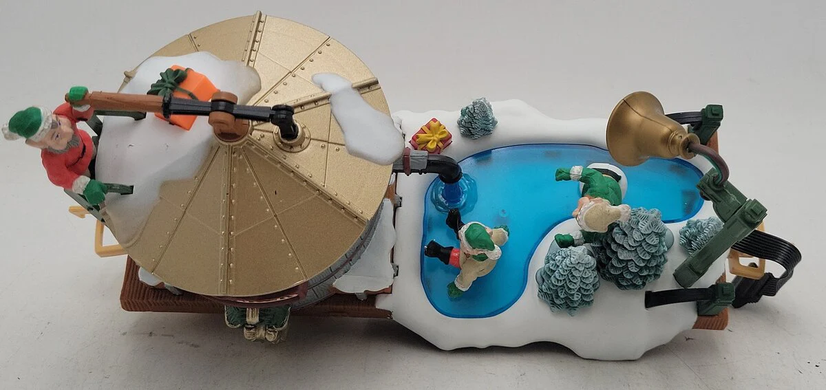 New Bright 380-2 G Holiday Express Operating Water Tanker Skating Car EX/Box - Image 3