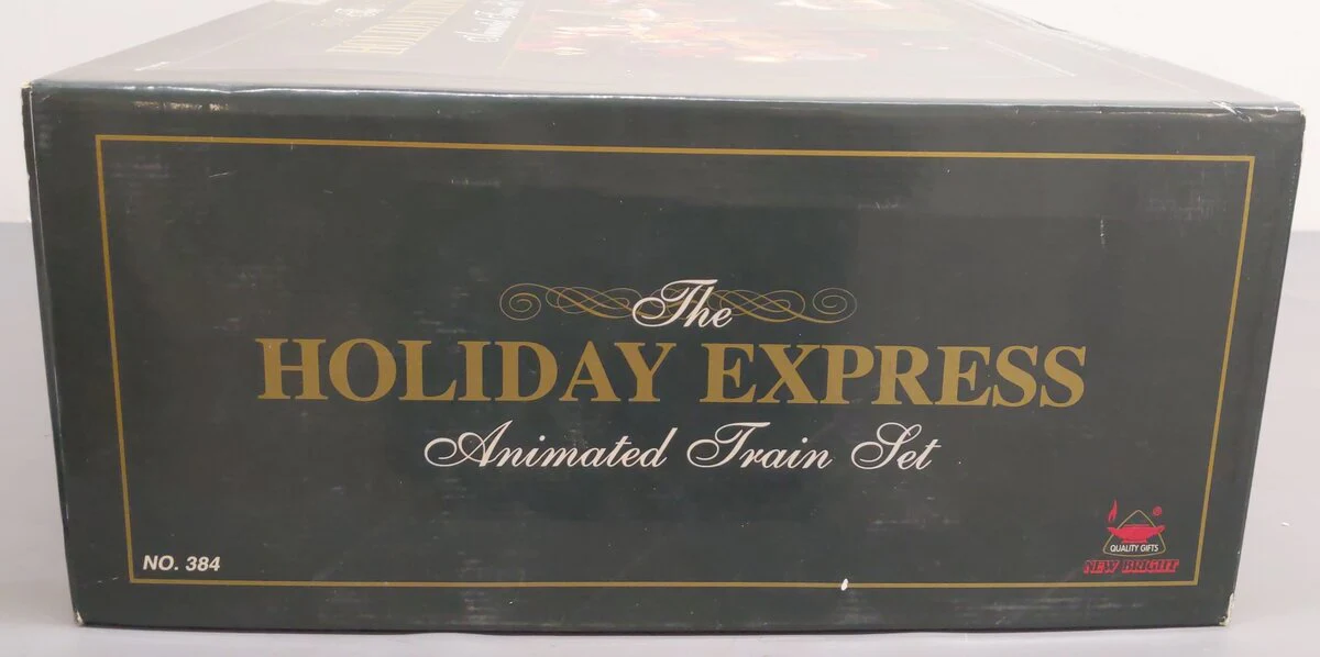 New Bright 384 Christmas Holiday Express G Gauge Steam Starter Train Set VG/Box - Image 11