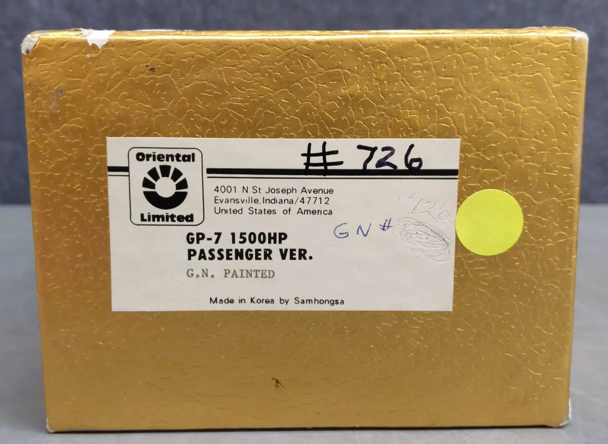 Oriental Limited HO BRASS GN EMD GP-7 1500 HP Diesel Locomotive #726-Custom/Box - Image 6