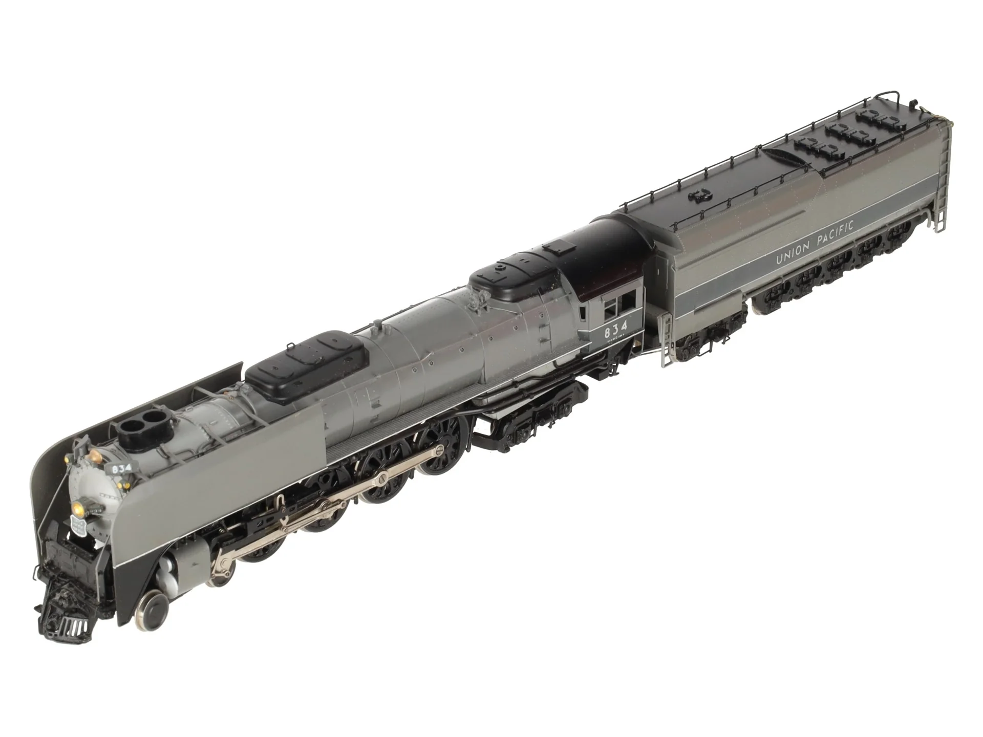 PFM United Models HO BRASS United Pacific 4-8-4 Steam Locomotive & Tender #834 EX/Box - Image 3