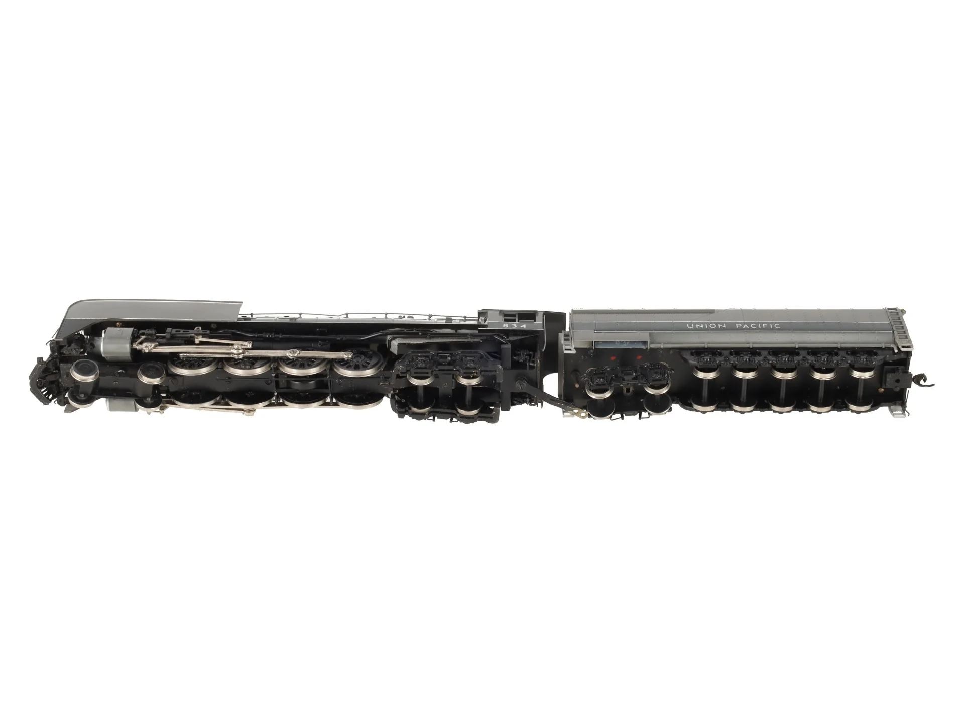 PFM United Models HO BRASS United Pacific 4-8-4 Steam Locomotive & Tender #834 EX/Box - Image 4