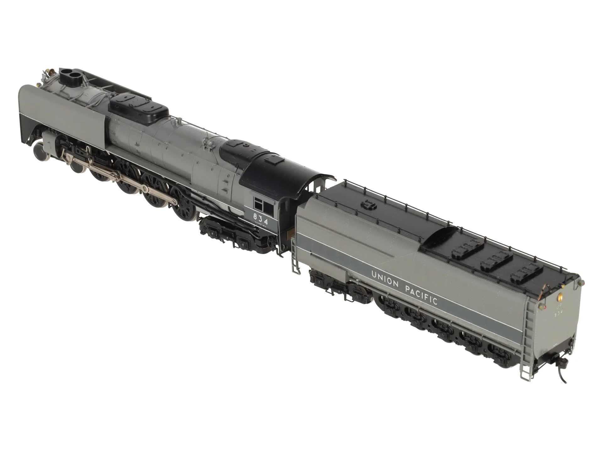 PFM United Models HO BRASS United Pacific 4-8-4 Steam Locomotive & Tender #834 EX/Box - Image 6
