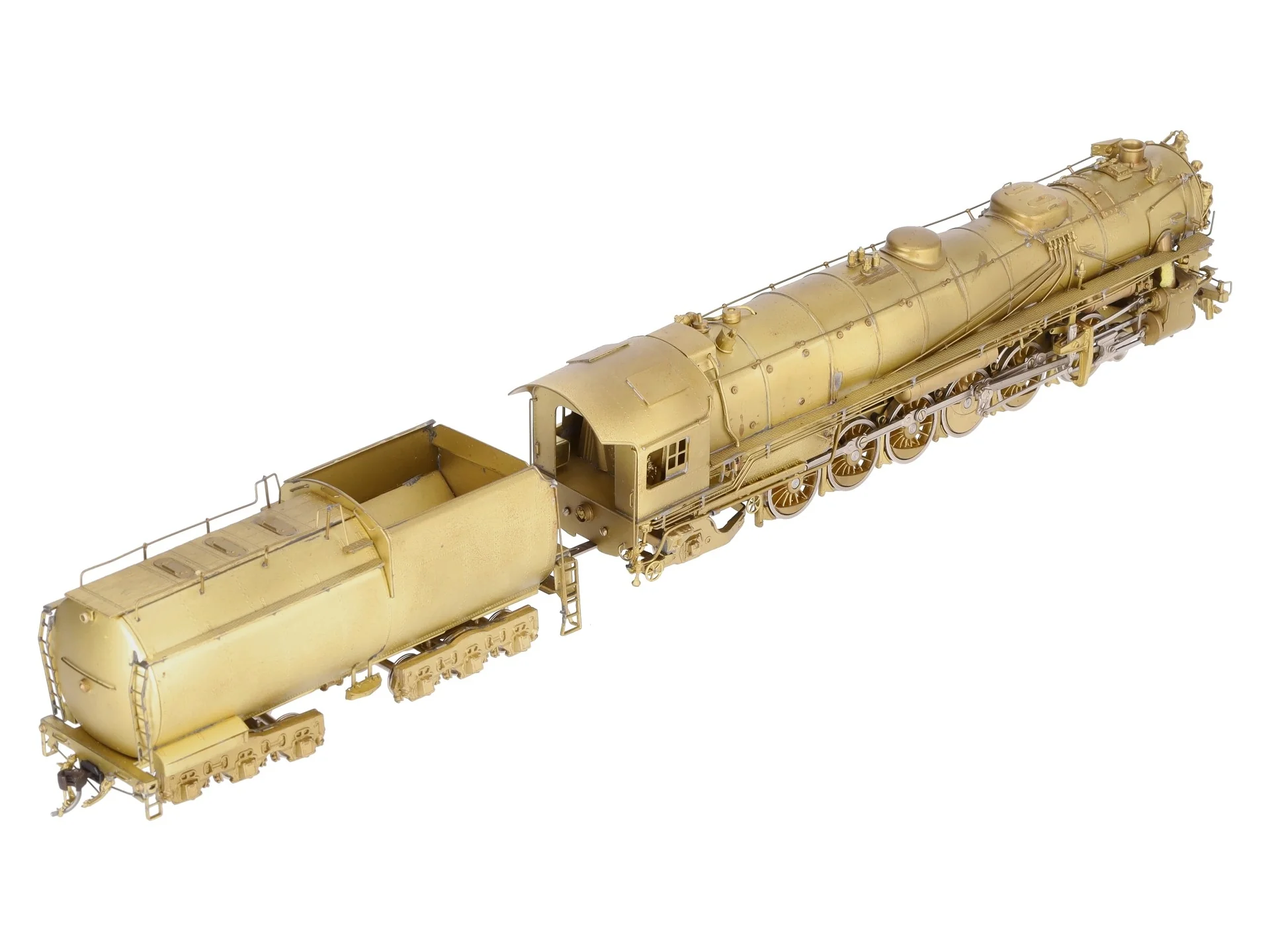 Sunset Models 9000 HO Scale BRASS UP 4-12-2 Steam Locomotive & Tender EX/Box - Image 10