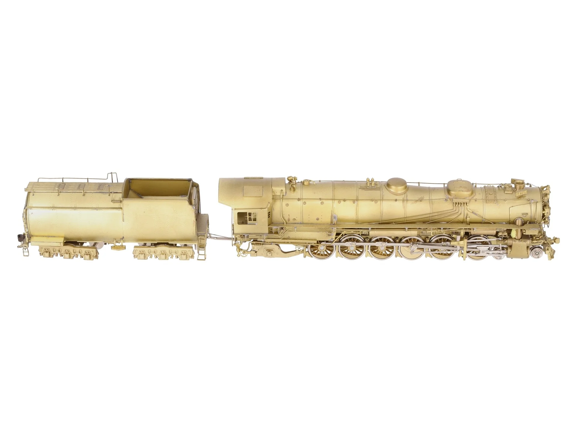 Sunset Models 9000 HO Scale BRASS UP 4-12-2 Steam Locomotive & Tender EX/Box - Image 11