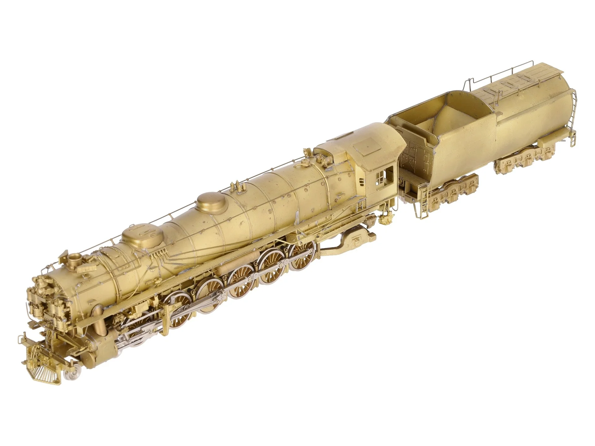 Sunset Models 9000 HO Scale BRASS UP 4-12-2 Steam Locomotive & Tender EX/Box - Image 4