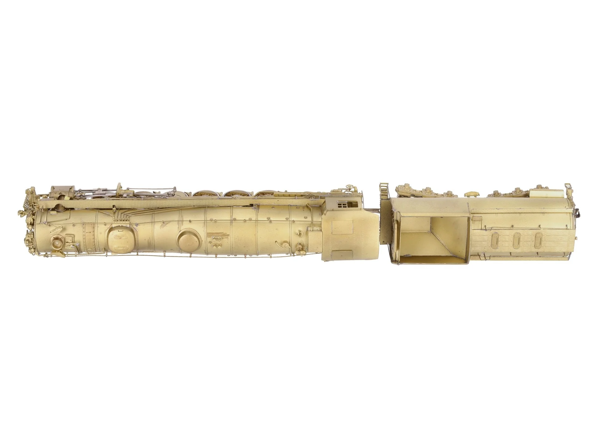 Sunset Models 9000 HO Scale BRASS UP 4-12-2 Steam Locomotive & Tender EX/Box - Image 5