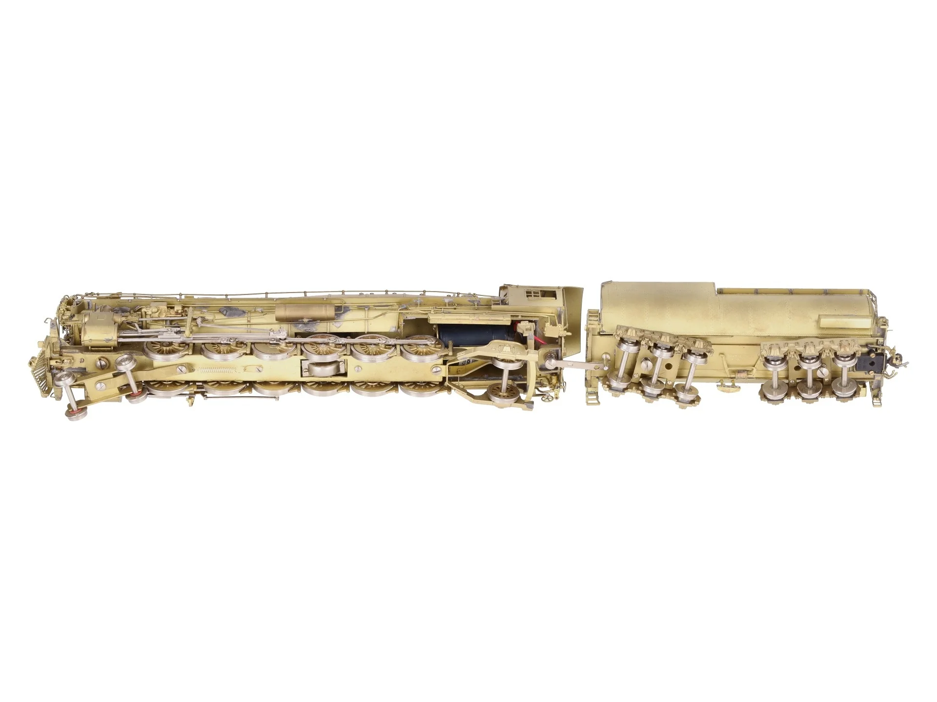 Sunset Models 9000 HO Scale BRASS UP 4-12-2 Steam Locomotive & Tender EX/Box - Image 6