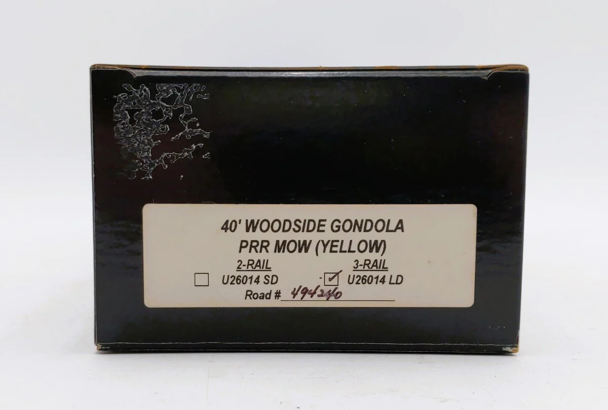 Weaver U26014LD O PRR MOW 40' Woodside Gondola #494240 (3-Rail) LN/Box - Image 3